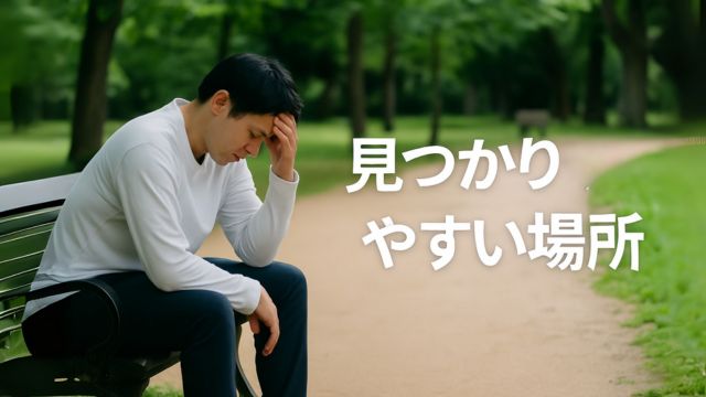 鬱病の失踪者が向かいやすい場所と、家族がどのように探せばよいかを解説するセクションのイメージ画像